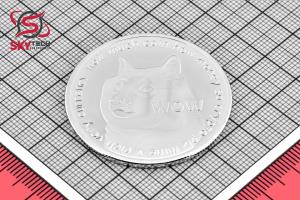 سکه نمادين DOGECOIN ، نقره اي (طرح شماره 1)
