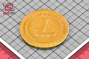 سکه نمادين LITECOIN ، طلايي (طرح شماره 1)