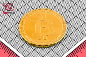 سکه نمادين BITCOIN ، طلايي (طرح شماره 2)