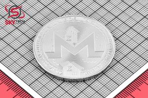 سکه نمادين MONERO ، نقره اي (طرح شماره 1)