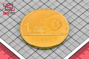 سکه نمادين BITCOIN ، طلايي (طرح شماره 4)