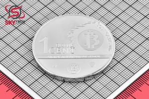 سکه نمادين BITCOIN ، نقره اي (طرح شماره 4)