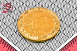 سکه نمادين BITCOIN ، طلايي (طرح شماره 3)