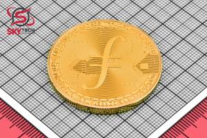 سکه نمادين FileCoin ، طلايي (طرح شماره 1)