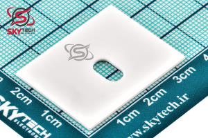 ALUMINA CERAMIC 25X32X1MM WITH HOLE