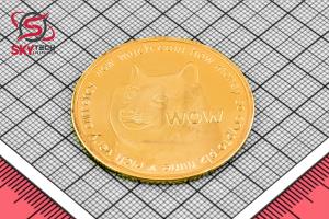 سکه نمادين DOGECOIN ، طلايي (طرح شماره 1)