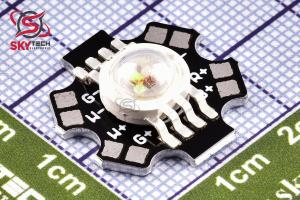 LED RGBW 8pins 4*(1W) Warm White + PCB