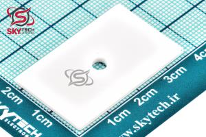 ALUMINA CERAMIC 22X35X1.5MM WITH HOLE