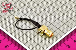 SMA Right Angle female Connector WITH 10CM CABLE